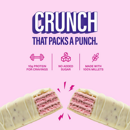 Phab Millet Wafer - Strawberry Protein Wafer - Dista