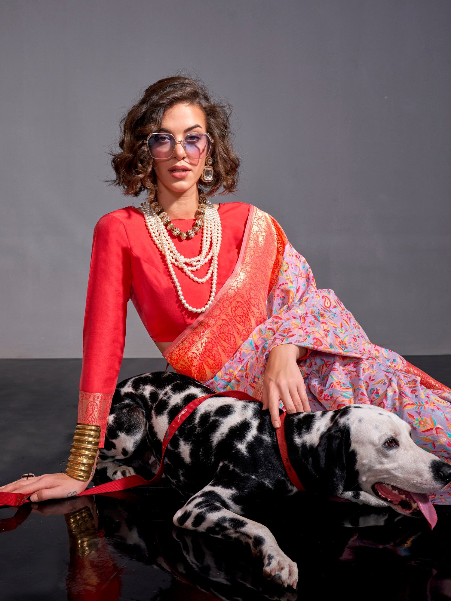 NOZ2TOZ Women's Silk Blend Lavender Woven Design Designer Saree With Blouse Piece - Distacart