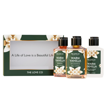 The Love Co. Warm Vanilla Bath & Body Gift Set Kit - Distacart