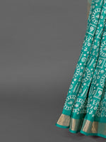 Thumbnail for NOZ2TOZ Women's Silk Blend Blue Printed Designer Saree With Blouse Piece - Distacart