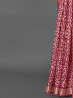 Thumbnail for NOZ2TOZ Women's Silk Blend Rose Gold Printed Designer Saree With Blouse Piece - Distacart