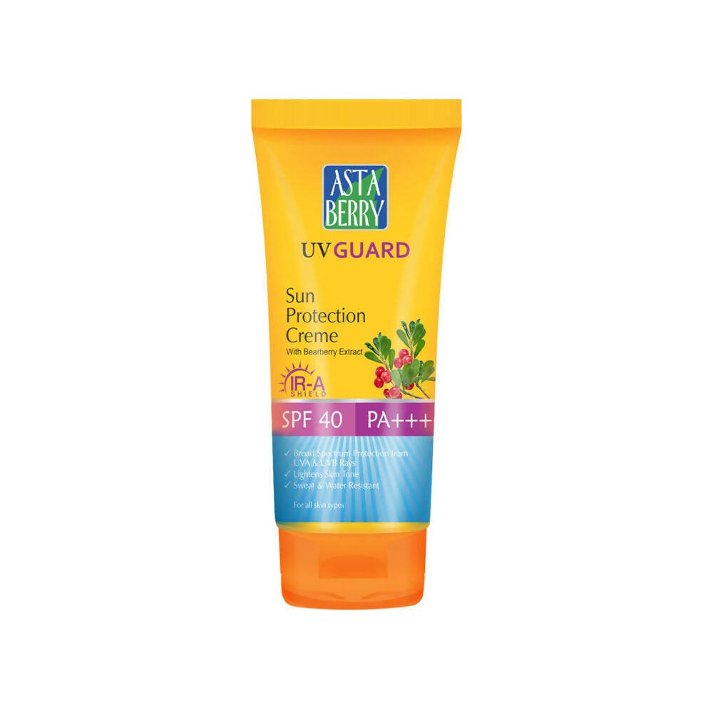 Astaberry UV Guard Sun Protection Crème SPF 40- Bearberry Extract - Distacart