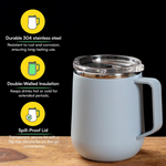 Thumbnail for Udyan Tea Stainless Steel Insulated Mug - Frost Blue - Dista