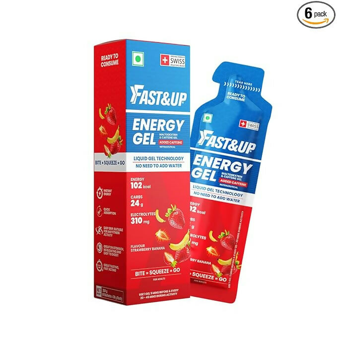 Fast&Up Energy Gel-Strawberry Banana Flavour