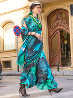 Thumbnail for NOZ2TOZ Women's Satin Silk Black Printed Designer Saree With Blouse Piece - Distacart