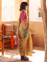 Thumbnail for NOZ2TOZ Women's Tissue Mustard Printed Designer Saree With Blouse Piece - Distacart