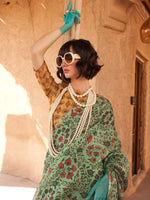 Thumbnail for NOZ2TOZ Women's Tissue Sea Green Printed Designer Saree With Blouse Piece - Distacart