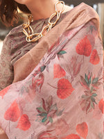 Thumbnail for NOZ2TOZ Women's Tissue Grey Woven Design Designer Saree With Blouse Piece - Distacart