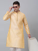 Jompers Men's Golden Collar Embroidered Kurta - Distacart