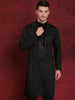 Jompers Men's Sequins Embroidered Kurta - Olive - Distacart