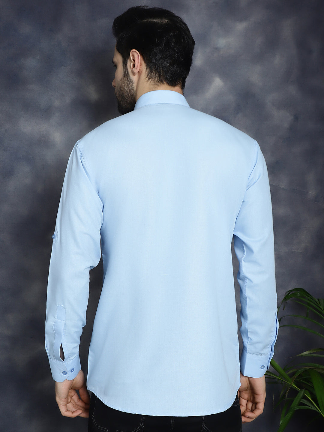 Jompers Men's Light Blue Solid Short Kurta - Distacart
