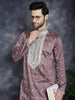 Jompers Men's Sequins Embroidered Kurta - Megenta - Distacart