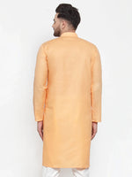 Thumbnail for Jompers Men's Orange Cotton Solid Kurta Only - Distacart