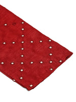 Thumbnail for Jompers Men's Maroon Mirror Work Kurta Only - Distacart