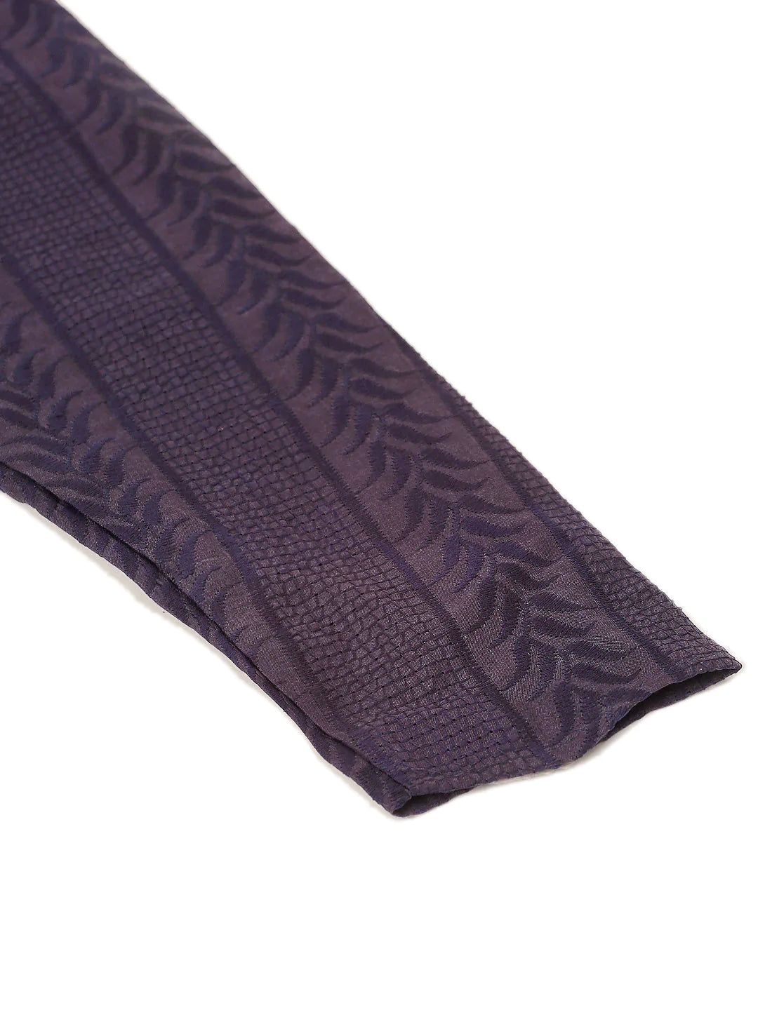 Jompers Men's Pure Cottom Embroidered Kurta Only - Navy Blue - Distacart