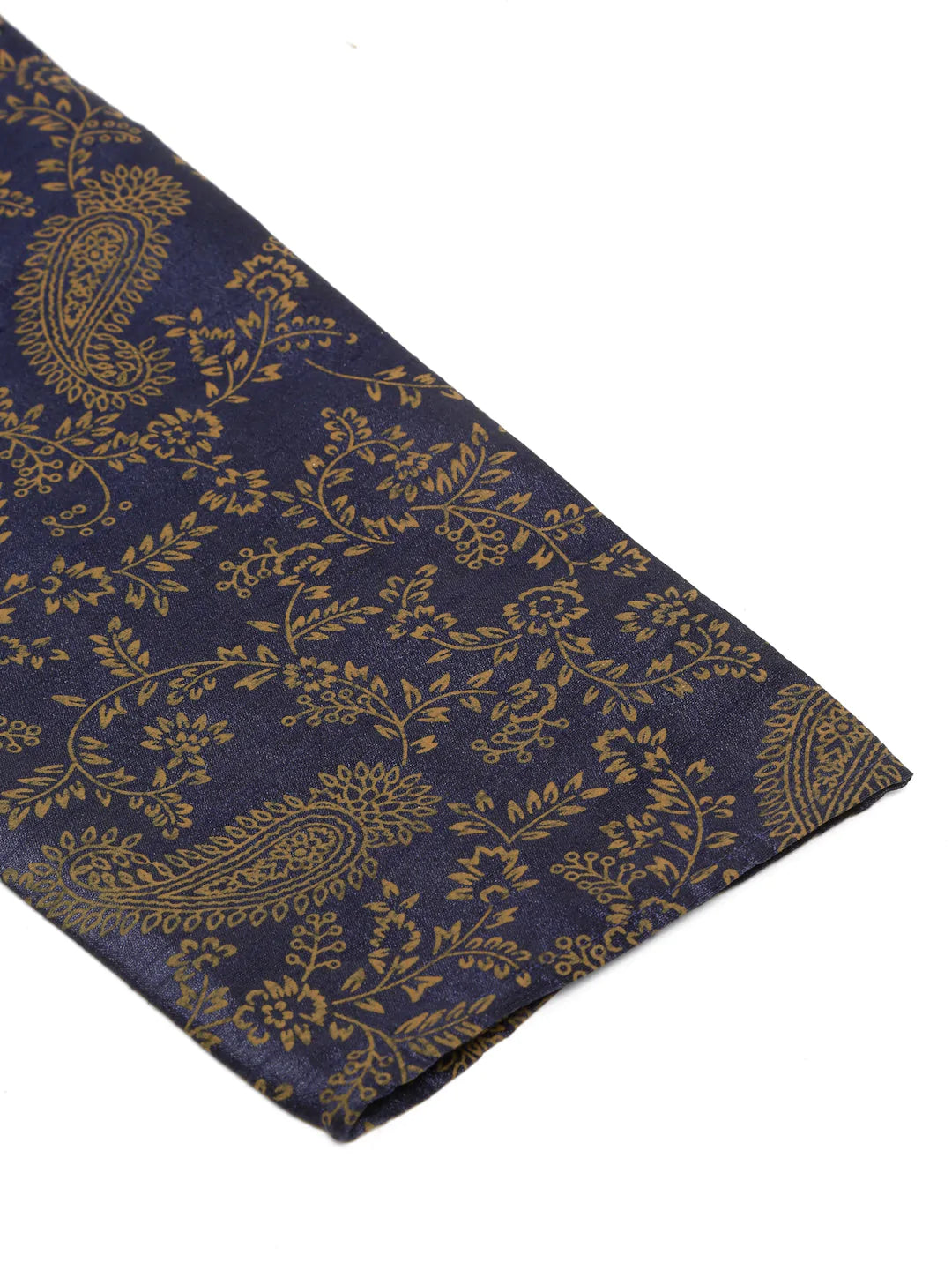 Jompers Men's Navy Blue Paisley Printed Kurta Only - Distacart