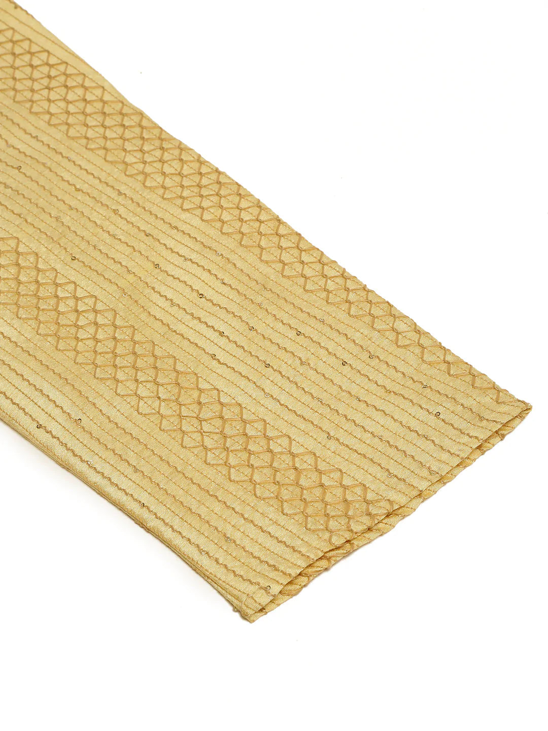 Jompers Men's Golden Embroiderd Kurta Only - Distacart