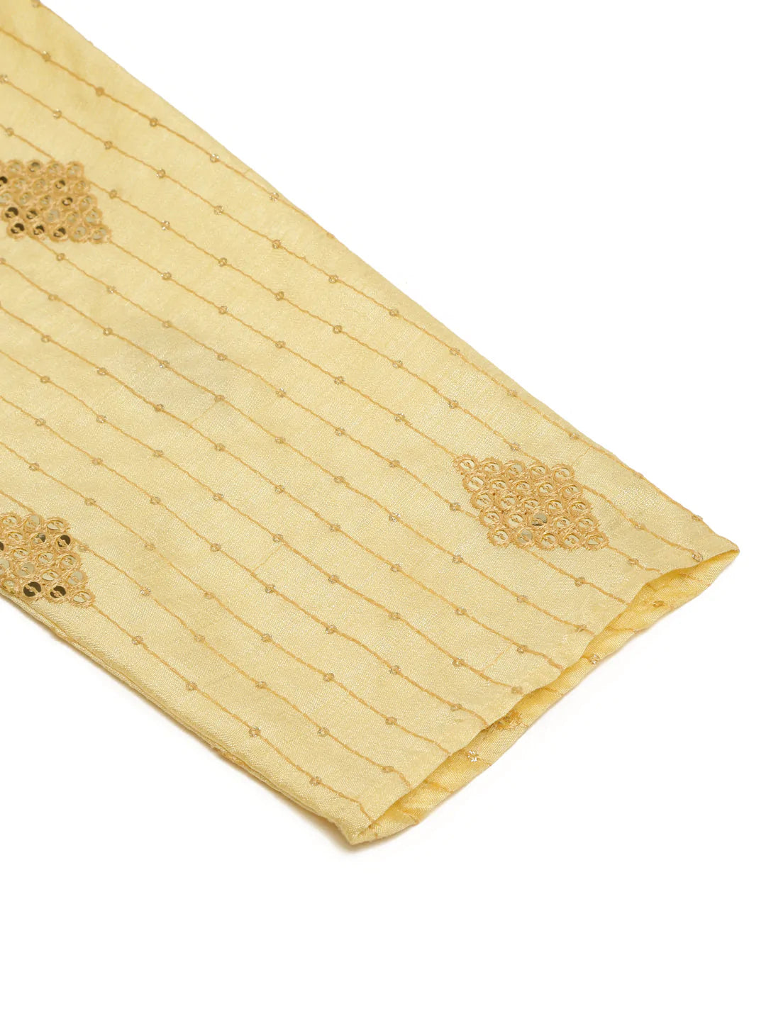 Jompers Men's Golden Embroidered Sequinned Kurta Only - Distacart