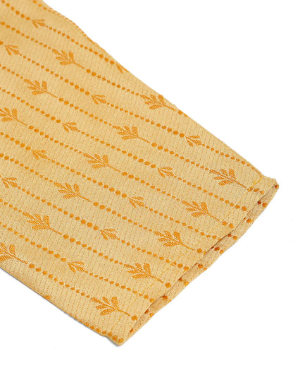 Jompers Men's Golden Embroidered Kurta Only - Distacart