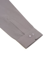Thumbnail for Jompers Men's Grey Solid Cotton Short Kurta - Distacart