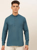 Jompers Men's Teal Blue Solid Cotton Short Kurta - Teal - Distacart
