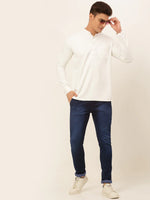 Thumbnail for Jompers Men's White Solid Cotton Short Kurta - White - Distacart