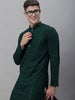 Jompers Men's Olive Green Embroidered Sequinned Kurta - Distacart
