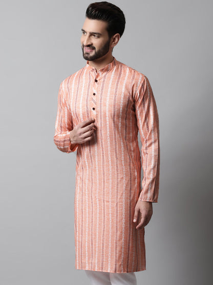 Jompers Men's Coral Geomatric Printed Kurta - Distacart