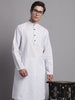 Jompers Men's White Printed Pure Cotton Kurta - Distacart
