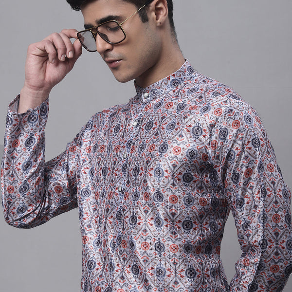 Jompers Men's Blue Digital Printed Kurta - Distacart