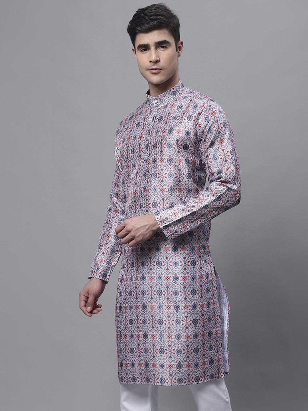 Jompers Men's Blue Digital Printed Kurta - Distacart