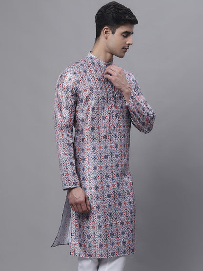 Jompers Men's Blue Digital Printed Kurta - Distacart