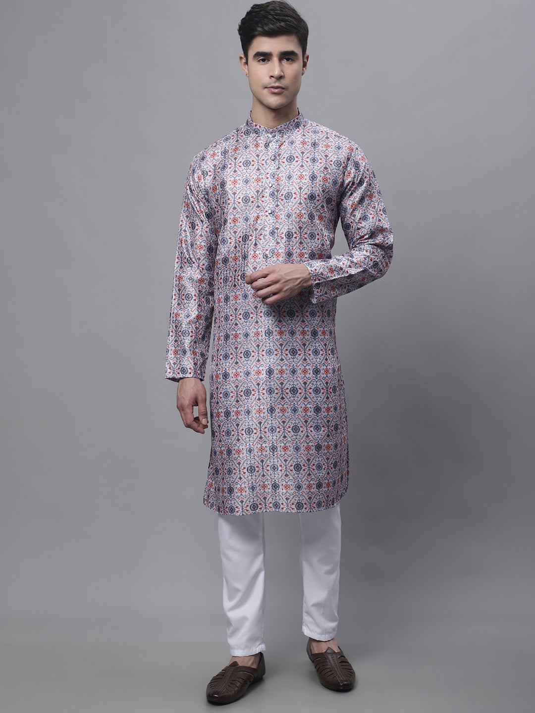 Jompers Men's Blue Digital Printed Kurta - Distacart
