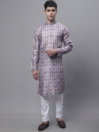 Jompers Men's Blue Digital Printed Kurta - Distacart