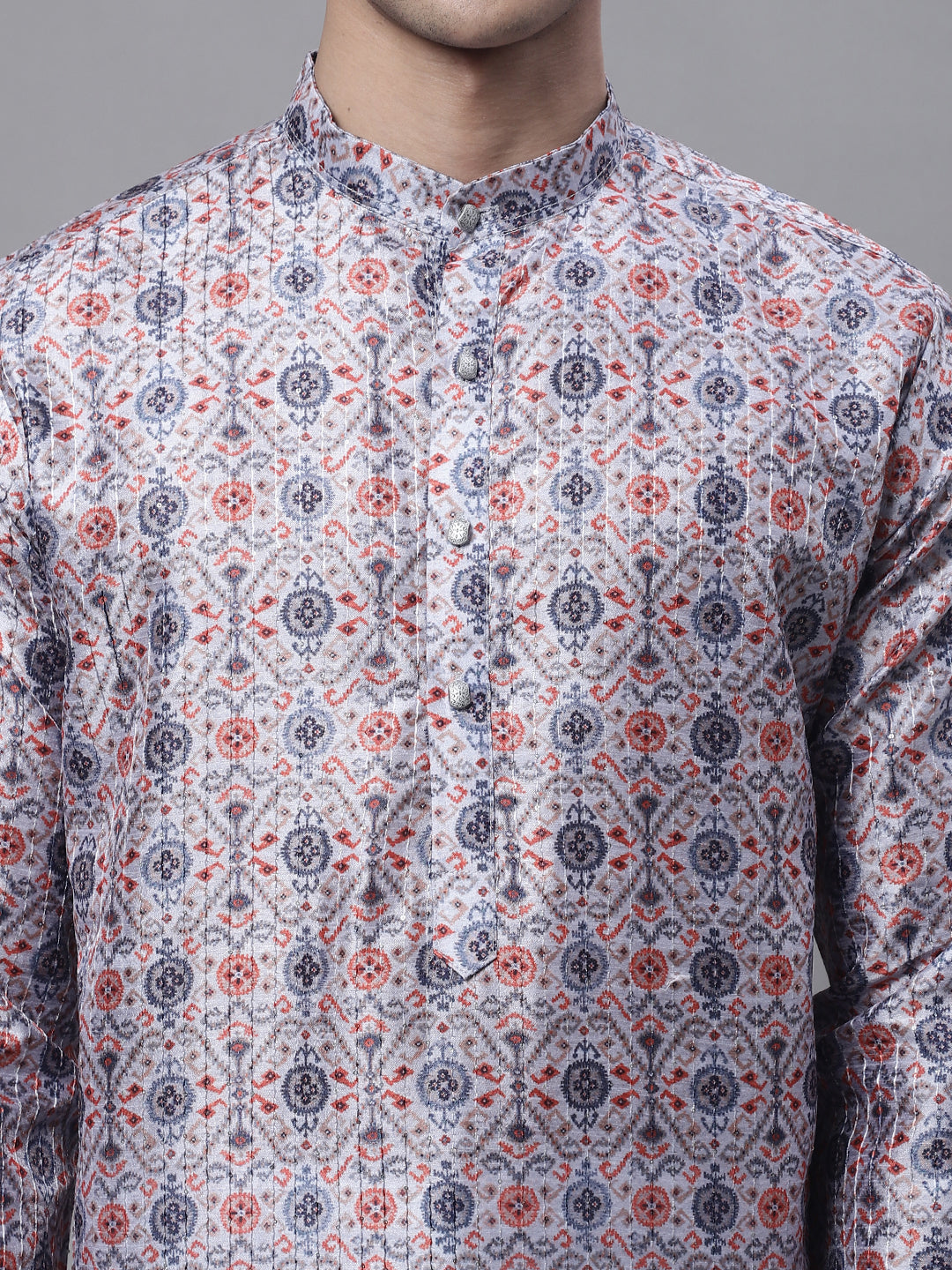 Jompers Men's Blue Digital Printed Kurta - Distacart