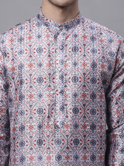 Jompers Men's Blue Digital Printed Kurta - Distacart