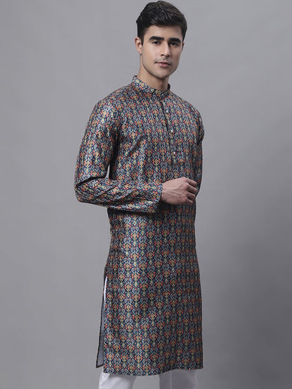 Jompers Men's Navy Digital Printed Kurta - Distacart