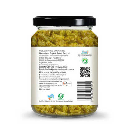 Nature Land Organics Green Chilli Pickle - Distacart