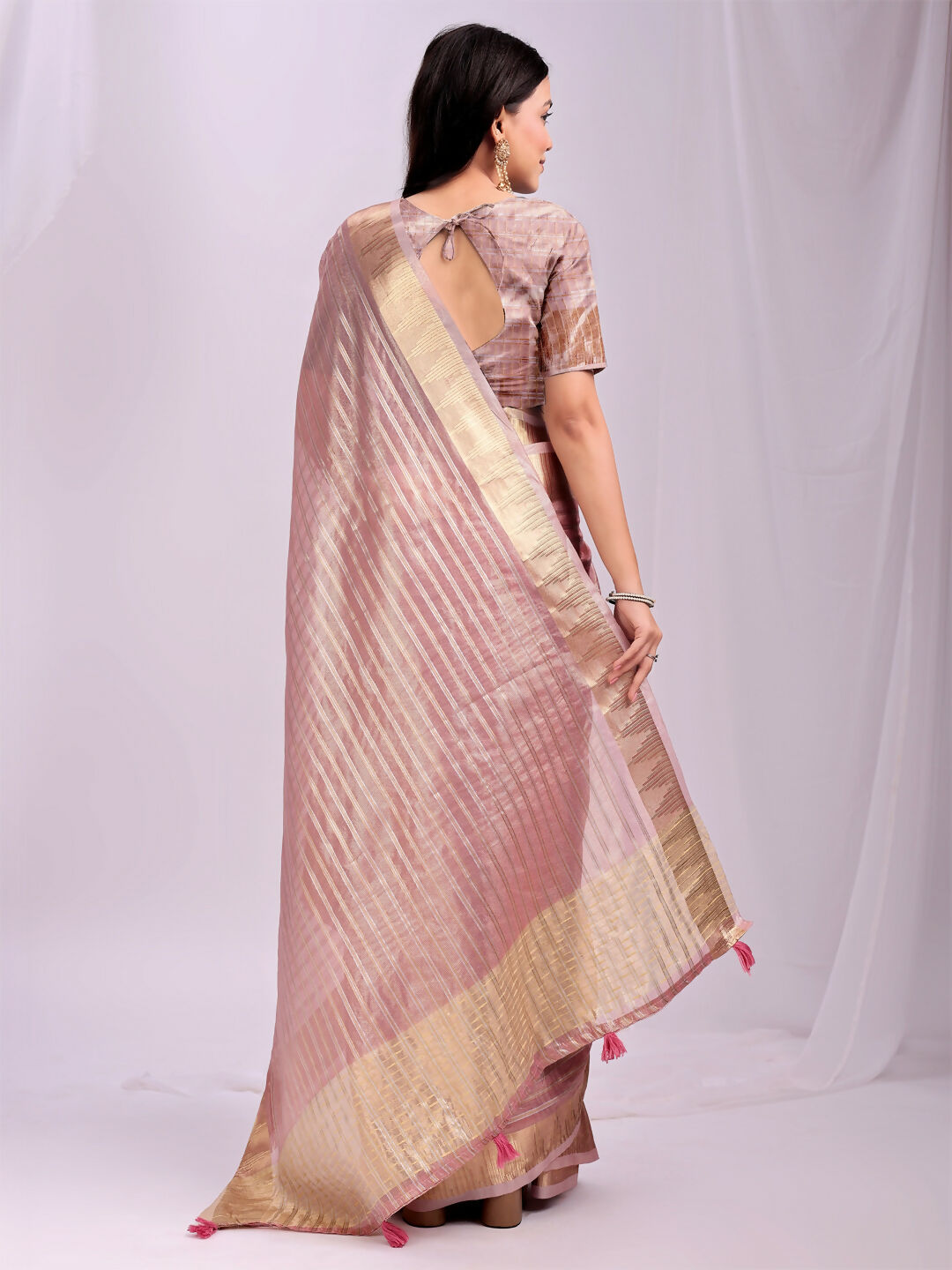 Astita Organza Pink Saree