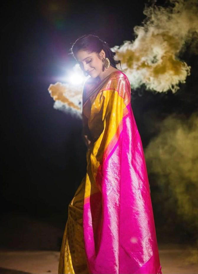 NOZ2TOZ Jacquard Lichi Silk Yellow Saree With Unstitched Blouse Piece - Distacart