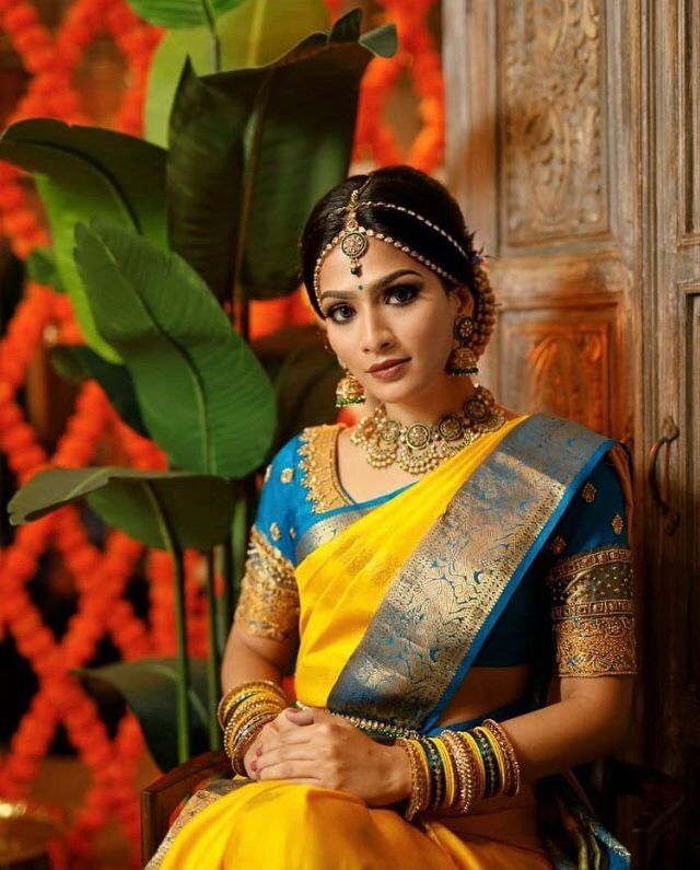 NOZ2TOZ Jacquard Lichi Silk Yellow Saree With Unstitched Blouse Piece - Distacart