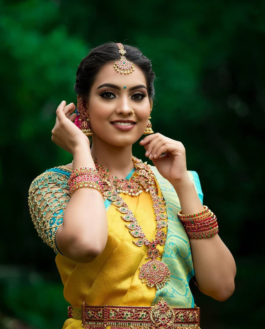 NOZ2TOZ Jacquard Lichi Silk Yellow Saree With Unstitched Blouse Piece - Distacart