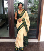 Thumbnail for NOZ2TOZ Jacquard Lichi Silk White Saree With Unstitched Blouse Piece - Distacart