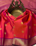 Thumbnail for NOZ2TOZ Jacquard Lichi Silk Orange Saree With Unstitched Blouse Piece - Distacart