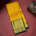 Thumbnail for NOZ2TOZ Jacquard Lichi Silk Yellow Saree With Unstitched Blouse Piece - Distacart