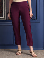 Thumbnail for Hand Embroidered Kurta With Pant & Printed Dupatta, Purple - Hiral Fashion - Distacart