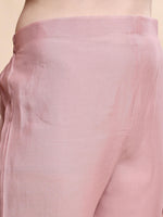 Thumbnail for Embroidered Kurta With Pant & Printed Organza Dupatta, Pink - Hiral Fashion - Distacart