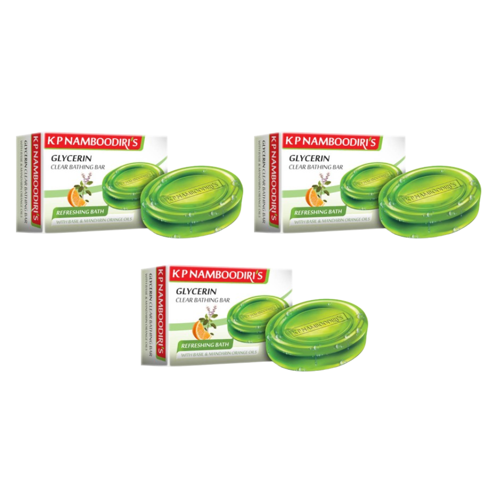 Kp Namboodiri's Glycerin Clear Refreshing Bathing Bar