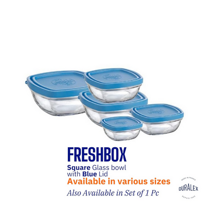 Duralex FreshBox Set of 6 Tempered Glass Container - Distacart