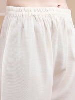 Thumbnail for Two-Piece Embroidered Ethnic Co-Ord Set, White - Hiral Fashion - Dista